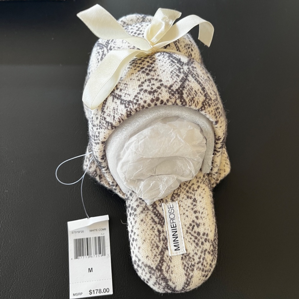 Minnie Rose Open Toe Python Slipper - Picture 3 of 5